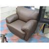Image 2 : Brown Leather 3 Piece Sofa Set