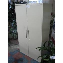 Global Beige 2 Door Storage Cabinet
