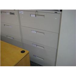 Global Beige 4 Drawer Lateral File Cabinet