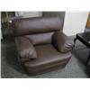 Image 2 : Brown Leather 3 Piece Sofa Set