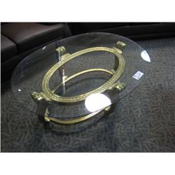 Glass 2 Piece Coffee Table Set