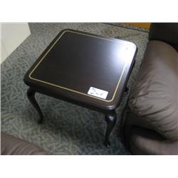 Dark Wood Inlayed Coffee Table