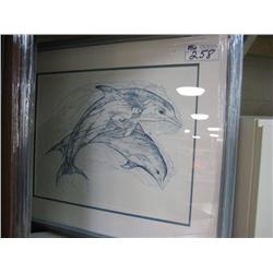 Limited Edition Print "the Dolphin Swimmer" By