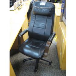 Black Leather Highback Chair