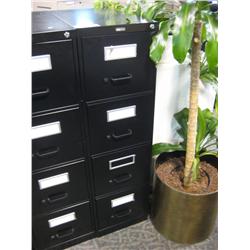 Black 4 Drawer Vertical File Cabinet