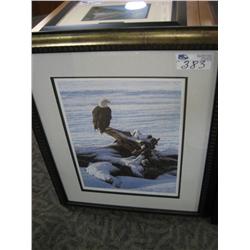 Limited Edition Print "winter Scene Eagle" By