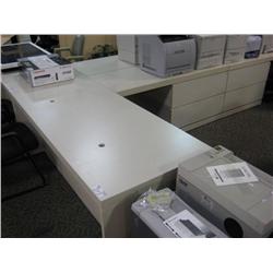 Reff L-Shaped Exective Desk With 2 Drawer Lateral