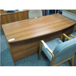 Cherry Double Pedestal Executive Desk