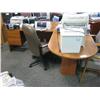 Image 1 : Cherry L-shape Executive Desk