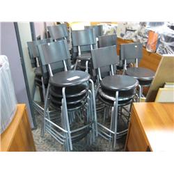 Approx 24 Black Stools