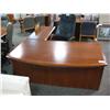Image 1 : Cherry Bevelled Edge Executive L-shape Desk