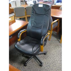 Black Leather High Back Executive Chair