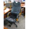 Image 1 : Black Leather High Back Executive Chair