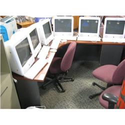 Cherry Corner Computer Desk