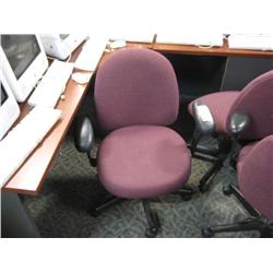 Burgandy Multilever Task Chair