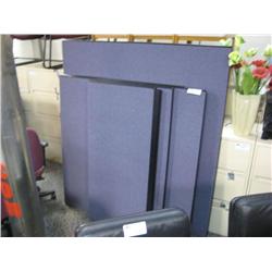 5 Blue Office Dividers