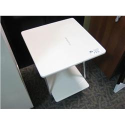 White 2 Tier Office Stand