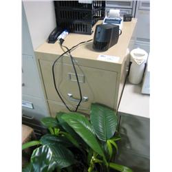 Beige 3 Drawer File Cabinet