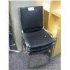 Image 1 : 3 Black Stacking Chairs