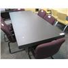 Image 1 : 8' Dark Brown Boardroom Table