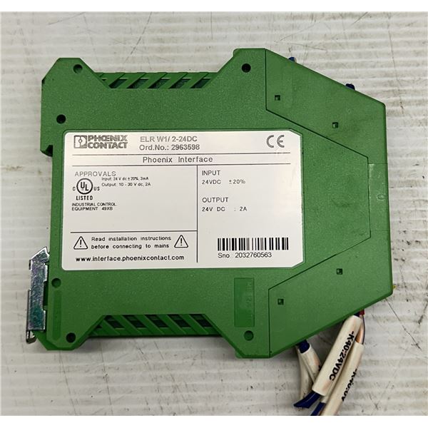 Phoenix Contact #2963598 / ELR W1/2-24DC Reversing Load Relay