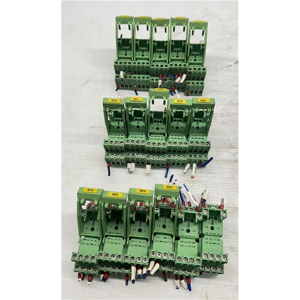 Lot of (16) Phoenix Contact #28 33 563 Contact Blocks