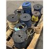 Image 1 : Skid Lot of Misc. Spools of Wire