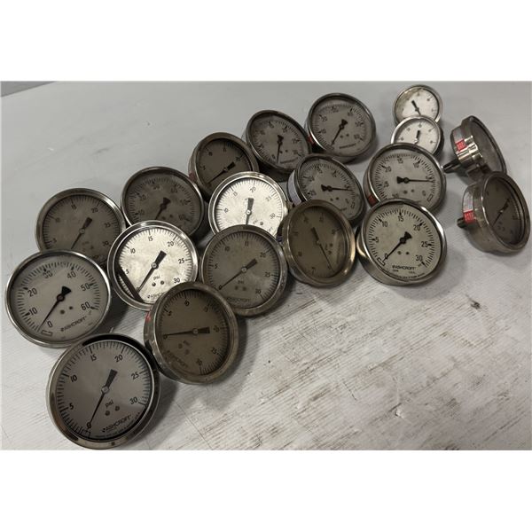 Lot of Misc. Ashcroft Gauges