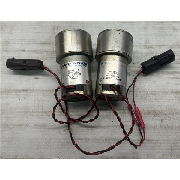 Lot of (2) Ametek Pittman #GM9213-2 & #GM9413-2 Gearmotors