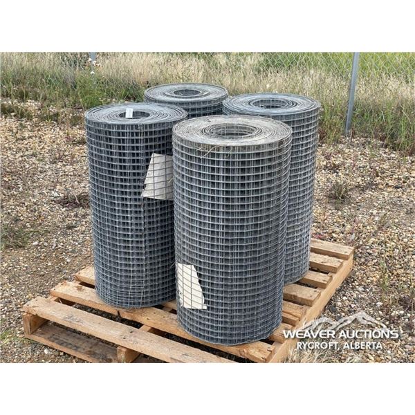 (4) ROLLS OF WIRE MESH FENCE
