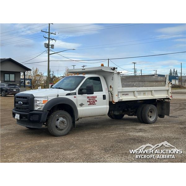 2013 FORD F550 S/A DUALLY DUMP TRUCK