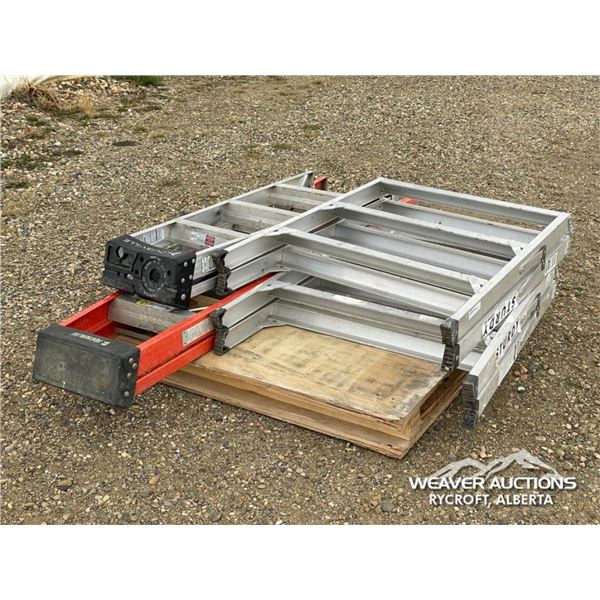 (2) LADDERS & (2) STURDY SAWHORSES