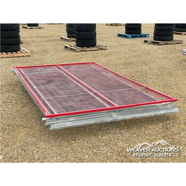 (7) 9.5 X 6 FT. SITE FENCE PANELS