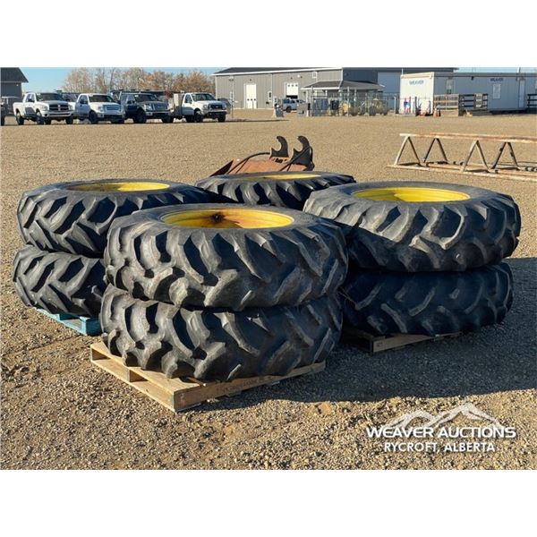 (8) 18.4/R34 TIRES & RIMS