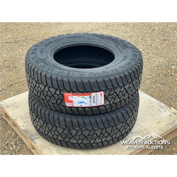 (2) MILKING 285/70R17 TIRES
