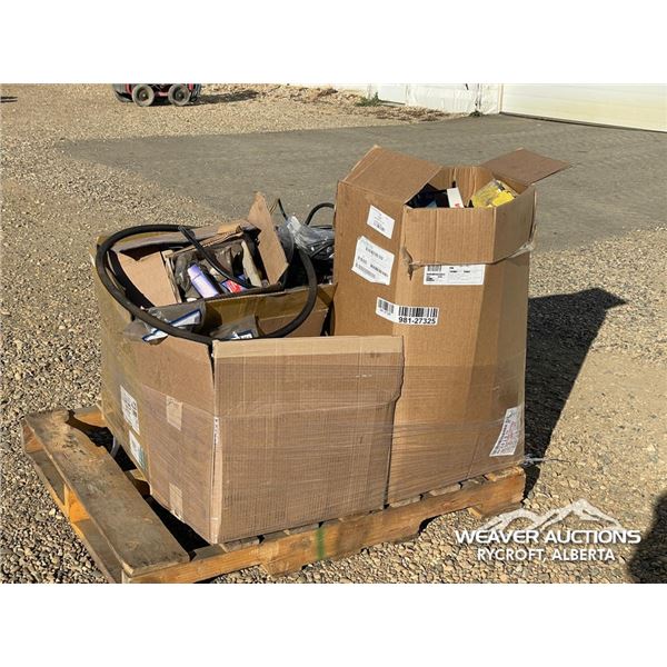 ASSORTED EQUIPMENT PARTS, FILTERS & HOSES