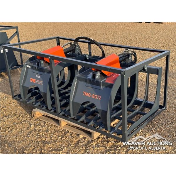 TMG 72 IN. SKID STEER SKELETON ROCK GRAPPLE