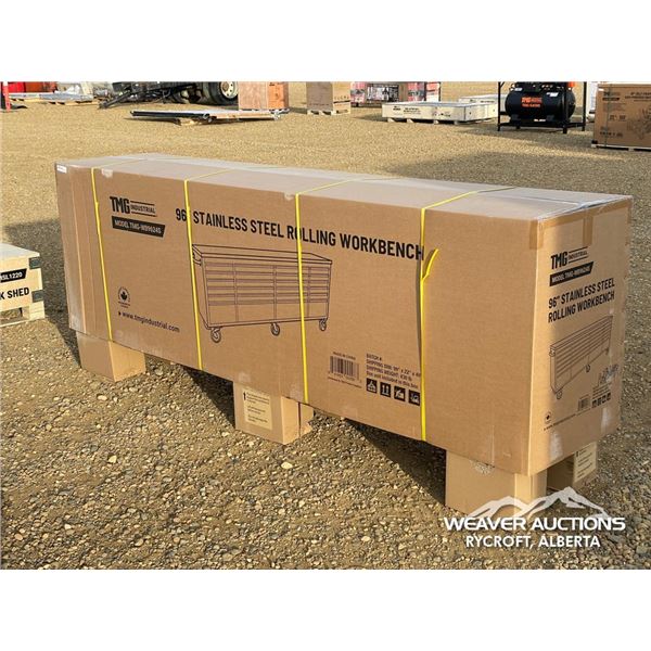 TMG 96 IN. 24 DRAWER ROLLING WORKBENCH