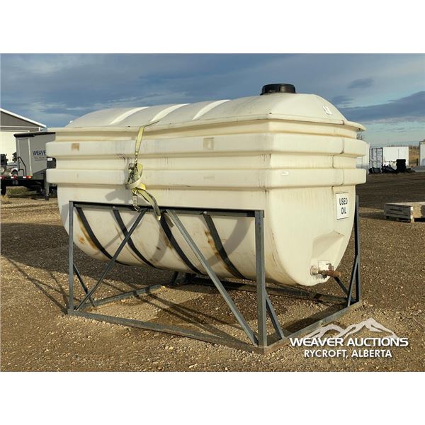 USED OIL POLY TANK W/STAND