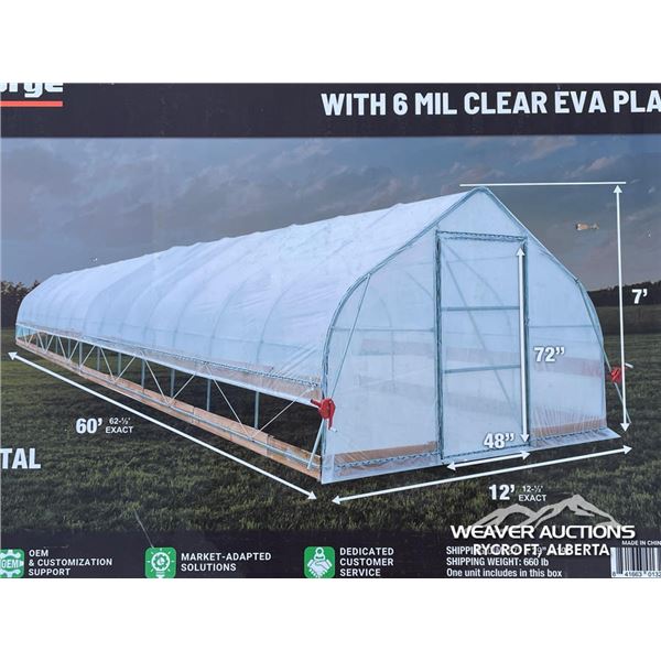 TMG 12 X 60 FT. TUNNEL GREENHOUSE
