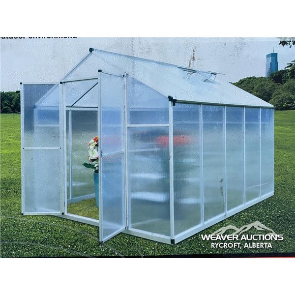 TMG 8 X 10 FT. ALUMINUM FRAME GREENHOUSE