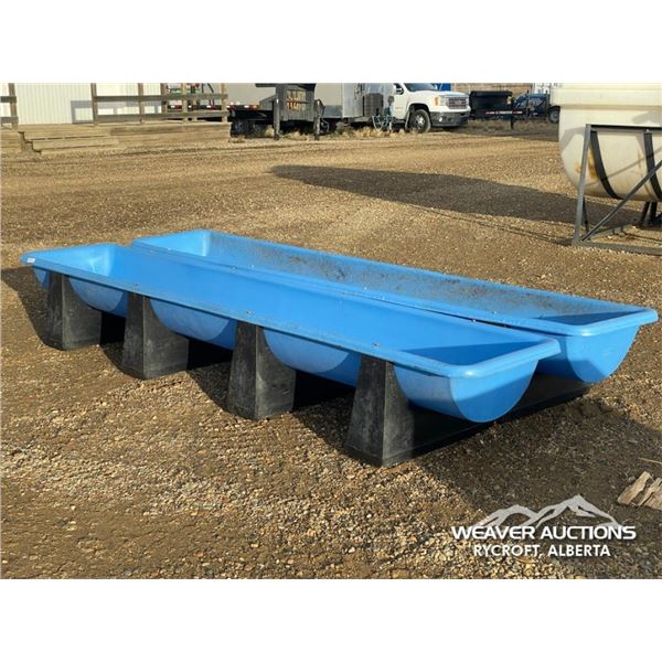 (2) 12 FT. FEED TROUGHS