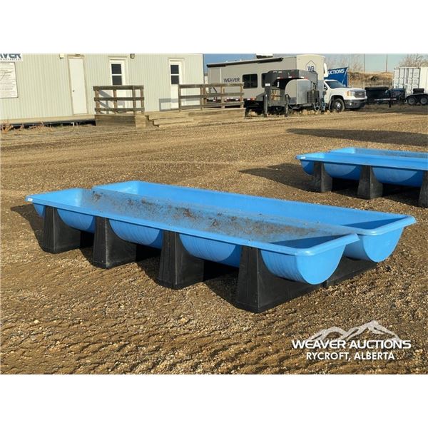 (2) 12 FT. FEED TROUGHS