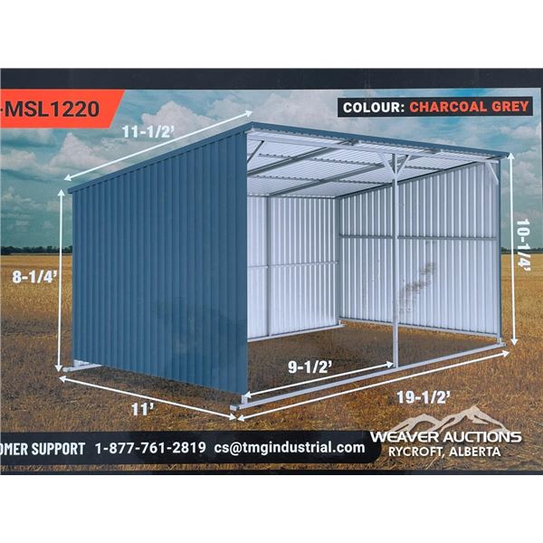 TMG 12 X 20 FT. METAL LIVESTOCK SHED