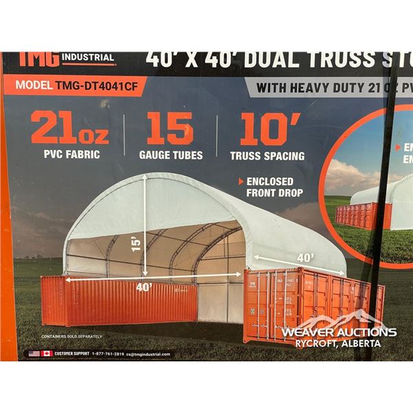 TMG 40 X 40 FT. DUAL TRUSS CONTAINER SHELTER
