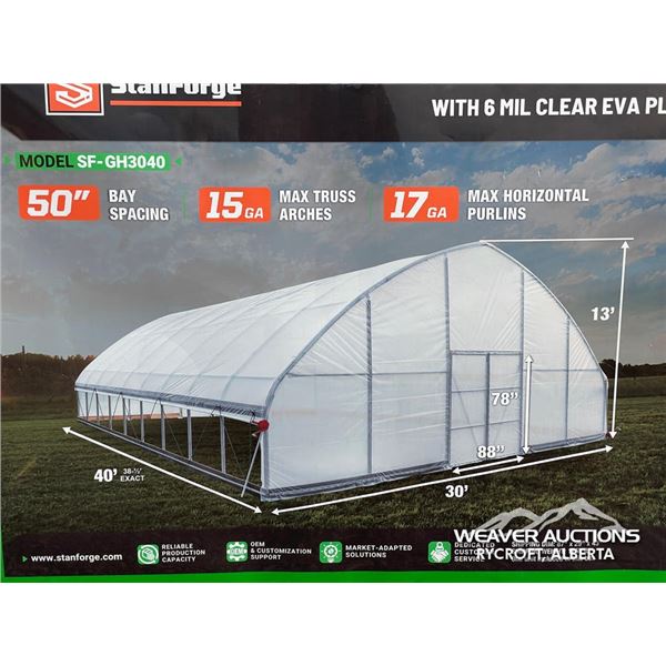 TMG 30 X 40 FT. PVC FABRIC CONTAINER SHELTER