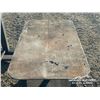 Image 7 : METAL SAW HORSES W/STEEL WORKBENCH