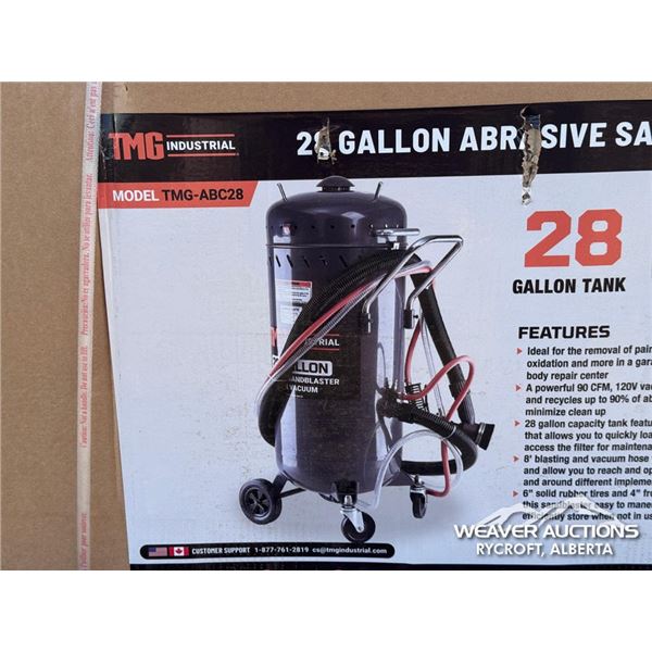 TMG 28 GALLON ABRASIVE SANDBLASTER W/VACCUM