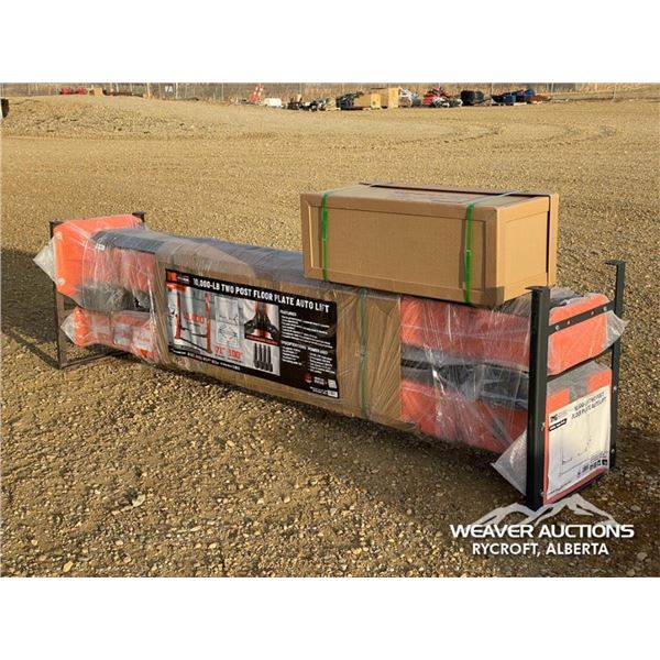 TMG 10000 LB. TWO POST FLOOR PLATE AUTO LIFT