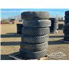 Image 1 : (6) 11R24.5 TIRES & RIMS